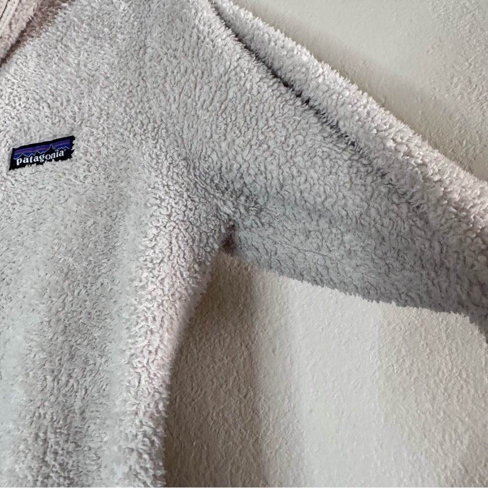 PATAGONIA cream Los Gatos quarter zip fleece pullover XS - Picture 10 of 16